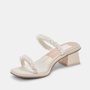 Dolce Vita River Pearl Heels - Size 9 - Vanilla Pearls